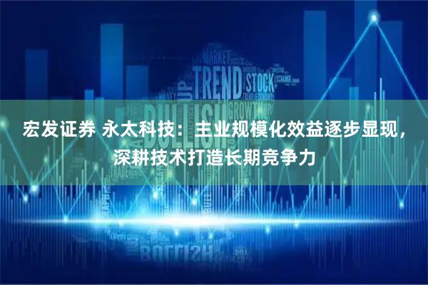 宏发证券 永太科技：主业规模化效益逐步显现，深耕技术打造长期竞争力